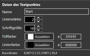Daten des Textpunktes